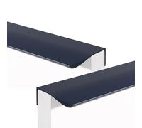 Cabinet handles 2 Packs Concealed Handle Cupboard Handles rounded corner,Drawer Knobs Hidden Kitchen Door Levers for Bathroom,Closet,Wardrobe,Room Pulls Cabinet Pulls Aluminum Alloy(Blue,200mm)