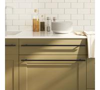 Cabinet Handles 20 pcs Black 480 mm Stainless Steel