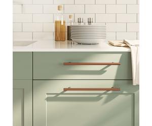 Cabinet handles 288 x32mm Bronze Stainless Steel T-shaped 224mm 20pcs Cuttable