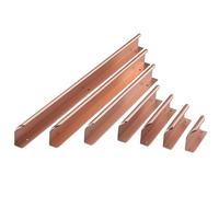 Cabinet handles, 5 Pcs Concealed Kitchen Cupboard Handles, 64mm Hole Center Hidden Drawer Pulls, Finger Edge Pull Aluminum Cabinet Handle Invisible Door Knob for Wardrobe , Rose Gold(Length 800mm)