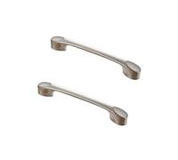 Cabinet Handles Brushed, 2 Pack Handle for Furniture Solid Zinc Alloy | Plating Surface, Drawer Handles Hole Centers 64mm Cupboard Handles Kitchen Door Handles Brushed Cabinet Pulls 64mm/2.5in