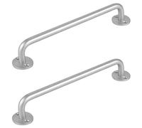 Cabinet Handles Silver, 2 Pack Furniture Handle Solid Aluminum Alloy