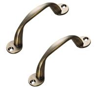 Cabinet Handles Vintage, 2 Pack Furniture Handle Solid Zinc Alloy | Plating Surface, Color: Bronze, Kitchen Door Handles Full length: 120-185mm Cupboard Handle Drawer Pulls Wardrobe Pulls 120mm/4.7in
