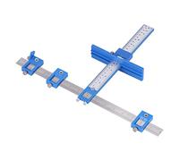 Cabinet Hardware Jig, Adjustable Drill Guide Template Tool for Handles Pulls Door Drawer Front Knobs, Stainless Steel ABS Material, Portable, Wide Application