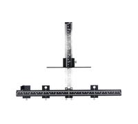 Cabinet Hardware Jig, Aluminum Alloy Cabinet Handle Jig with Center Punch, Adjustable Cabinet Hardware Template Tool, for Installation of Door Drawer Front Knobs Handles and Pulls