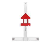 Cabinet Hardware Jig, Aluminum Alloy Drawer Pull Jig 7.5 Inch Adjustable Hole Distance Protable Woodworking Scriber Drill Guide Locator