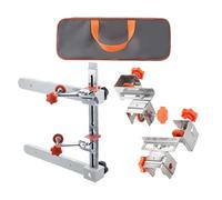 Cabinet Hardware Jig, Cabinet Hardware Installation Tool, Adjustable Mount Sliding Installation Kit Alignment Tool for Furniture Carpentry Woodworking Dresser Kitchen Toolbox