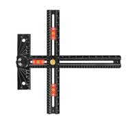 Cabinet Hardware Jig, Easy To Use, Aluminum Alloy, Kitchen Cabinet Door Handle, T-Shape Drilling Positioning, Multi-Purpose, For Woodworker Carpenter Handyman Kitchen