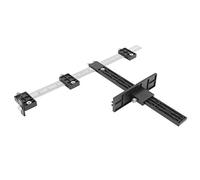 Cabinet Hardware Jig - King Charles Woodworking Drill Guide Tool, Multi-Function Adjustable Dowelling Jig for Precise Wood Drilling, Cabinet & Furniture Making (UK Favourite)