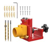 Cabinet Hardware Jig - Precision Aluminum Alloy Carpentry Aid | Pocket Drill Hole System for Deck, Cabinet, Desk, Metalworking, Home Improvement, Construction, Blue