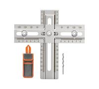 Cabinet Hardware Jig | Precision Stainless Steel Hole Locator,Cabinet Handle Dowelling Guide - for Carpenter Professionals Enthusiasts Beginners Amateurs Families Friends