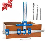 Cabinet Hardware Jig, Punch Locator Drill Guide,Wood Drilling Dowelling Guide for Installation of Handles Knobs on Doors and Drawer, Cabinet Template Tool for Handles and Pulls