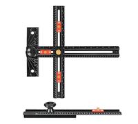 Cabinet Hardware Jig - T-Shaped Drilling Locator - Cabinet Hole Drilling Template - for Woodworkers Remodelers Contractors Handymen Homeowners Kitchen Bathroom Office Home Apartment Shop