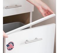 Cabinet Hero Expandable Door Protector - SlipOn Plastic Edge Guard - Protect Kitchen & Drawer Fronts - Prevent Wear, Chipping, Discoloration - 3/4" expands to 7/8" Thick, 24" Length - White, Pack of 4
