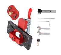 Cabinet Hinge Drilling Template, Aluminium Alloy Woodworking Drilling Aid, Drilling Templates for Hardware and Fittings, for Workshops, Factories, Garage, Furniture Repair