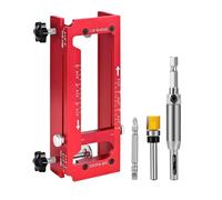 Cabinet Hinge Mortiser - 20 Cm, 2-in-1 Milling Tool, Precision Door Template Guide, Mortising Template Woodworking Tool, Durable Woodworking Jig, Precise Hinge Guide