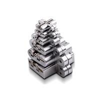 Cabinet Hinges 2PCS 304 Stainless Steel Hidden Hinges Seven Size Invisible Concealed Folding Door Hinge for Kitchen Furniture Hardware(25x117mm)
