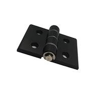 Cabinet Hinges,2pcs European Standard Black Metal CNC Aluminum Furniture Door Hinges for Heavy Doors Hardware