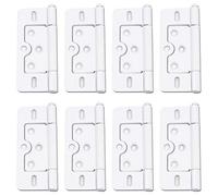 Cabinet Hinges Karcy Non-Mortise Door Hinges 3 Inch Removable White Set of 8