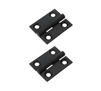 Cabinet Hinges Mcredy Brass Hinge Black 1 Inch Butt Hinge Small Butt Hinges for Wooden Box Pack of 2
