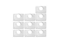 Cabinet Hinges Stainless Steel Hinge Repair Plate Furniture Cabinet Drawer Multicolor Assorted Packs 2 pcs(10 a)