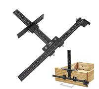 Cabinet Installation Tool, Precision Punch & Drill Guide, Aluminum Alloy Hardware Jig for Kitchen Cabinets, Wardrobes, Drawers, Furniture Fitting