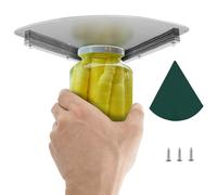 Cabinet Jar Opener for Senior, Under Counter Stainless Steel Jar Lid & Bottle Cap Opener, Cans Opening Tool, Kitchen Gadgets for Weak Hands Elderly with Arthritis