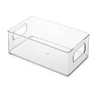 Cabinet/Kitchen Binz Kitchen Storage Container, Large Plastic Storage Boxes Refrigerator Organizer Bins Clear Plastic Pantry Food Storage Rack With Handles For Fridge, Freezer Or Pantry Fridge Organiz