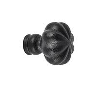 Cabinet Knob Black Wrought Iron Mission 1.5" Dia Renovators Supply