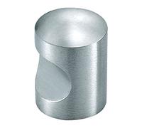 Cabinet Knob Cylindrical Round Top Solid Satin Stainless Steel 25x30mm from EUROART