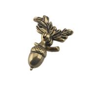 Cabinet Knobs 4 Pack Bionic Acorn Knob and Handle Cabinet Wardrobe Bathroom Cabinet Door Handle Chinese Style Handle Brown