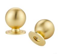 Cabinet Knobs Featuring Zinc Alloy Construction and Round Shape for Use on Kitchen Cabinets, Bathroom Vanities, and Dressers (Copper Drawing)