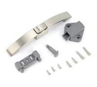 Cabinet Lock, 160mm Hole Spacing, Zinc Alloy Drawer Latch with Button Release, Secure Keyless Entry for RV Boat Camper(Pearl nickel-160)