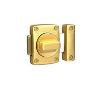 Cabinet Lock 1PCS Home Security Latch Rotate Bolt Gate Latches Door Slide Lock Twist Rotating Barrel for Bathroom Toilet for Furniture Door Post Box(Color 03,42X30mm)