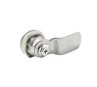 Cabinet lock, 304 Stainless Steel MS705 Triangular Lock with Cover, Wing Shaped Industrial Distribution Box, Tongue(Triangle lock)