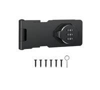 Cabinet Lock Cabinet Password Lock Zinc Alloy Security Cam Keyless Combination Latch for Locker Fence Garden for Furniture Door Post Box(1 piece Black)