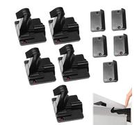Cabinet Lock - Invisible Safety Latch 5 Pack, No Drill Drawer Secure System | Tool Free Installation Design for Cabinets Drawers Child Proof Home Use