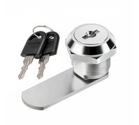 Cabinet Lock Lever Lock Universal Cylinder Furniture Lock Letter Box Lock Diameter 19 mm (10, 16)