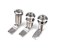 Cabinet Lock Stainless Steel Straight Tongue Curved Tongue Extended Triangular Lock and Extended Angle GH=50mm 1Pcs(BH0)
