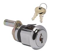 Cabinet Lock with Door Rod & 2 Keys Zinc Alloy Triple Mechanism | Includes two keys for shared workspaces, you always have a spare for convenient, secure for access to your cabinet.