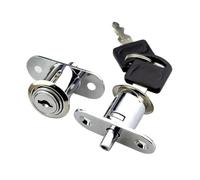 Cabinet Locks 6 Sets Useful Cam Cylinder Locks 23/32mm Tongue Door Bolt Latch Wooden Cabinet Wardrobe Sliding with Key Alloy Furniture Hardware(32mm)