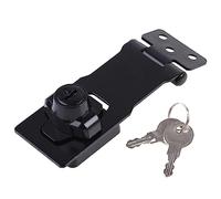 Cabinet Locks with Keys and Screws Keyed Hasp Locks Catch Twists Knob Keyed Locking Hasp Door Easy to Use Cabinet for Adults with Keys Combination