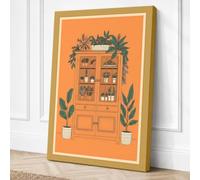 Cabinet of Plants Botanical Canvas Wall Art Print 30x20 Inch (76 x 51 cm)