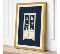 Cabinet of Treasures Art Deco Canvas Wall Art Print 24x16 Inch