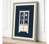 Cabinet of Treasures Art Deco Canvas Wall Art Print 24x16 Inch