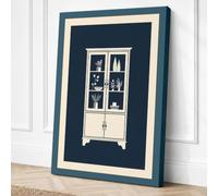 Cabinet of Treasures Art Deco Canvas Wall Art Print 30x20 Inch