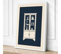 Cabinet of Treasures Art Deco Canvas Wall Art Print 30x20 Inch