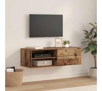 Cabinet Old Wood 100.5x39x30cm Engineered Wood Matte 1 Drawer Storage Durable TV