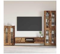 Sideboard FLORIN Old Wood 55.5 x 29 x 100 cm Engineered Wood