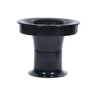 Cabinet Port Tube, Black ABS, Repair Tasks, 117X107mm | ABS Port Tunnel for Box Renewal Installation, Enclosure Workshop Duties, Cabinet Installation Project